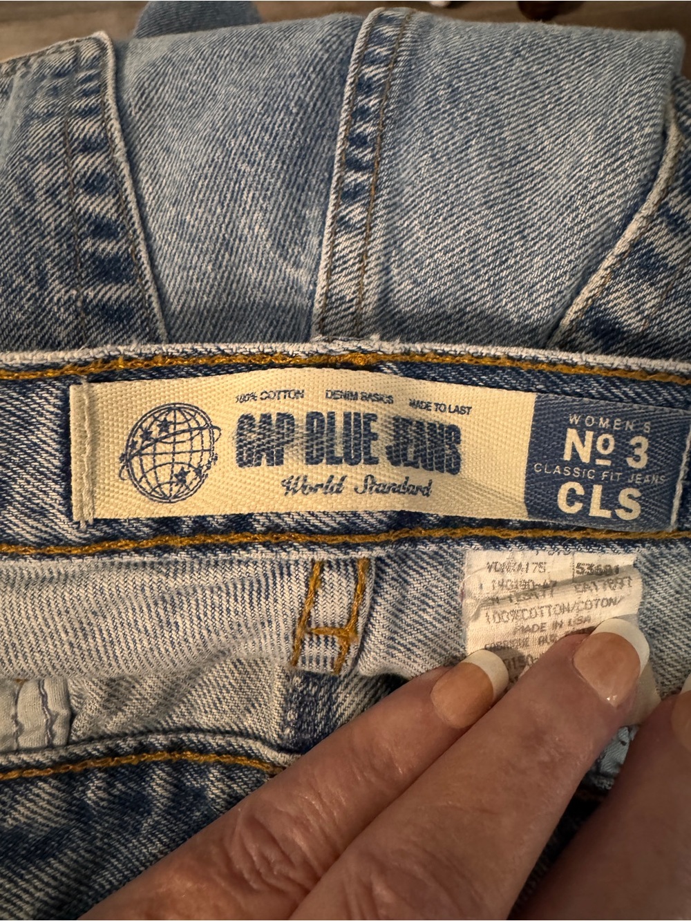 GAP BLUE JEANS Women's No 3 Light Blue Classic Fit Jeans Size 10